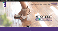 Desktop Screenshot of klikashoes.com