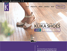 Tablet Screenshot of klikashoes.com